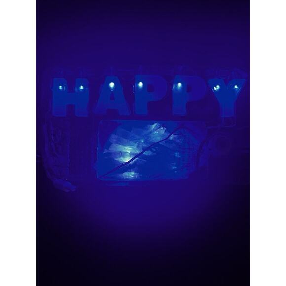 Philips Happy Hanukkah Lights Letters That Spell "Happy Hanukkah" Tested & Works - Picture 3 of 7